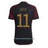 Camiseta de fútbol Alemania Mario Gotze 11 Segunda Equipación Mundial 2022 - Hombre